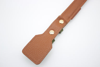 FinestPaw_Halsband_Soft_Komfort_waldgruen-cognac_m_all_back