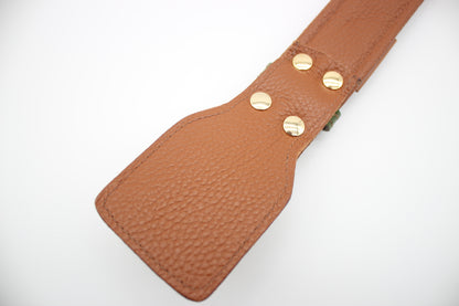 FinestPaw_Halsband_Soft_Komfort_waldgruen-cognac_xxl_all_back