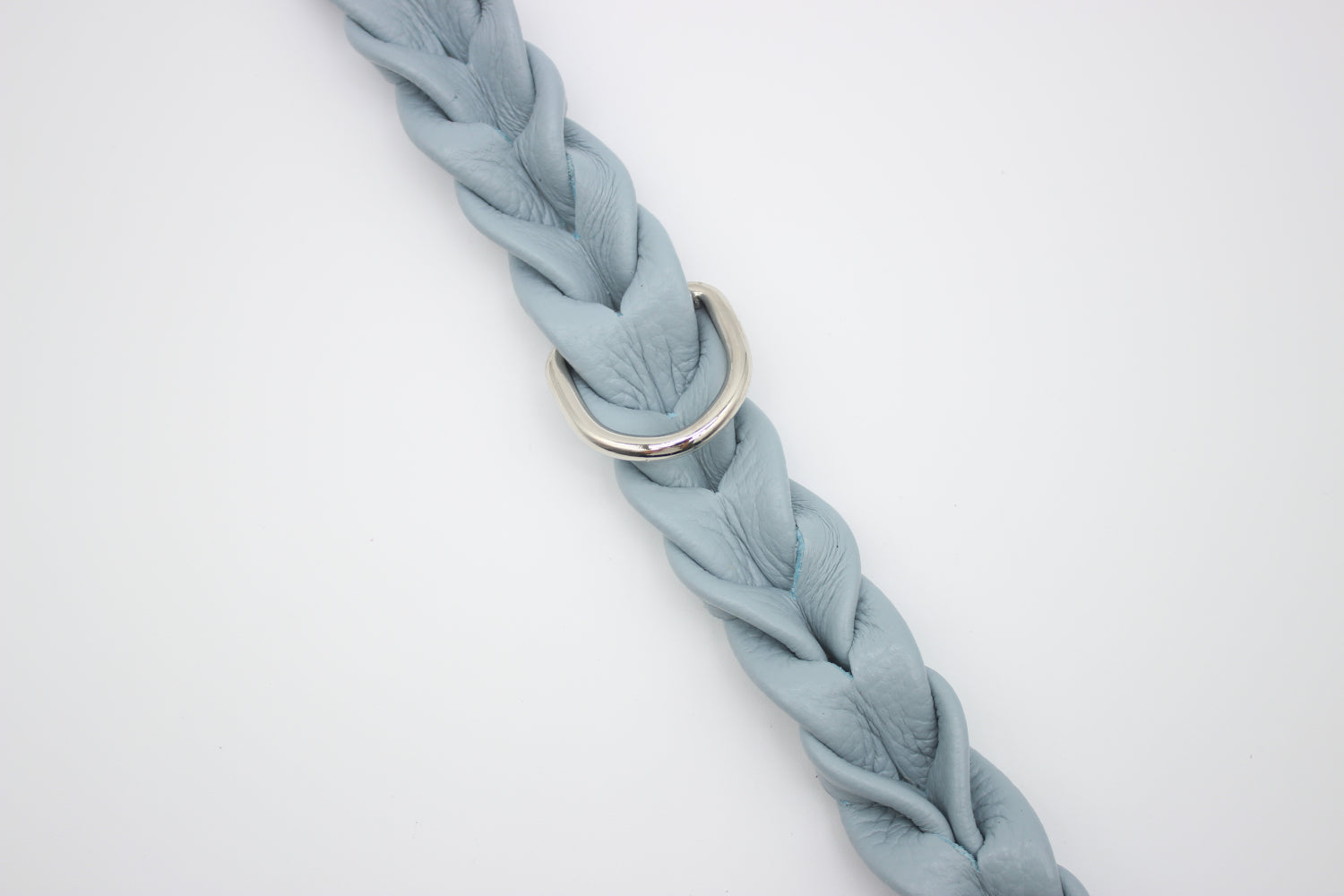 FinestPaw_Halsband_Vollgeflochten_hellblau_m_silber_dring