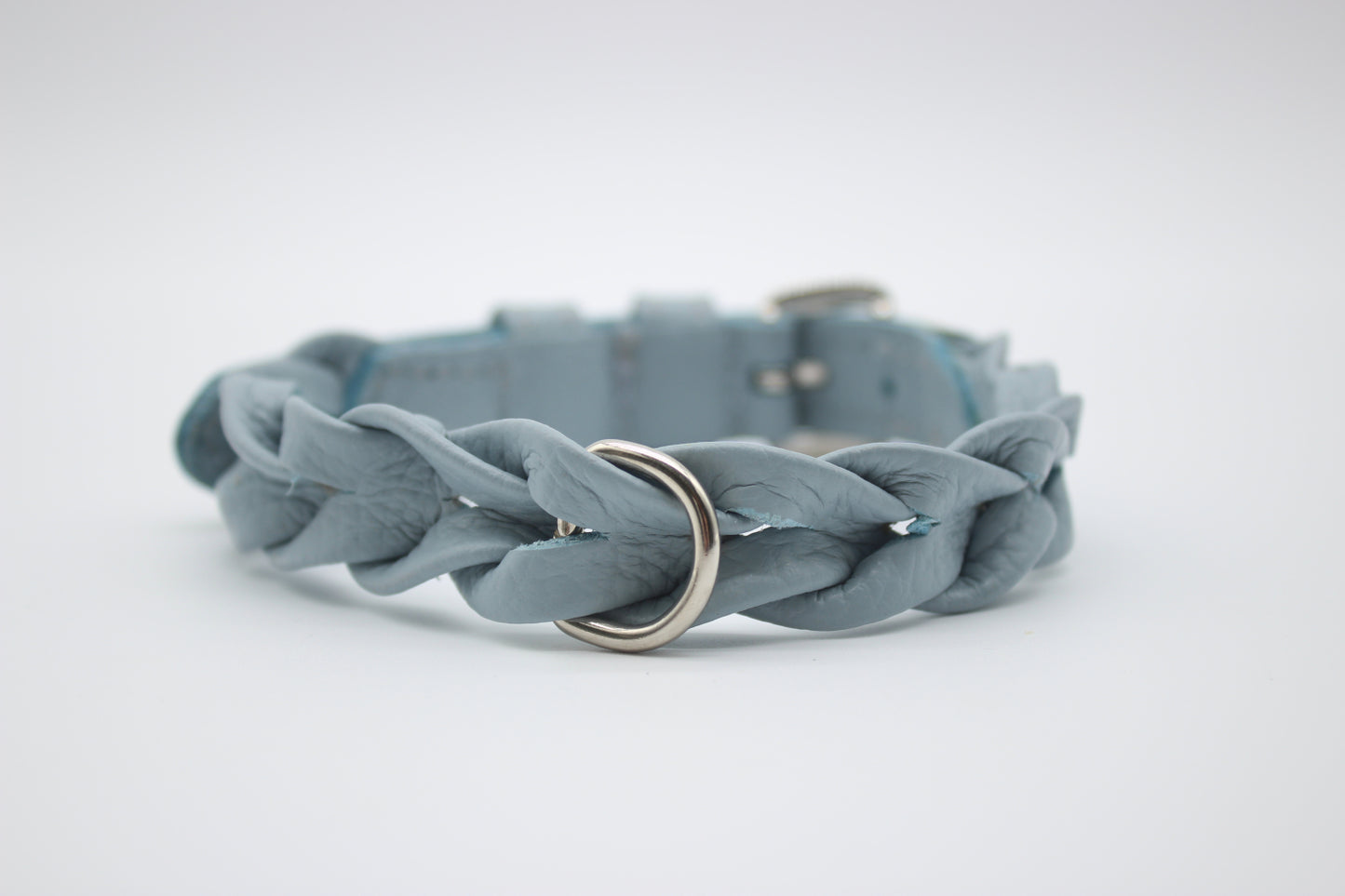 FinestPaw_Halsband_Vollgeflochten_hellblau_xs_silber_back