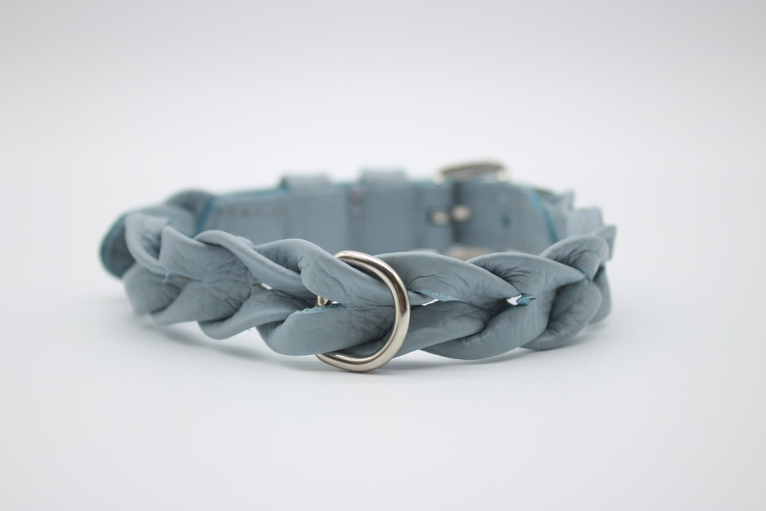 FinestPaw_Halsband_Vollgeflochten_hellblau_xs_silber_back