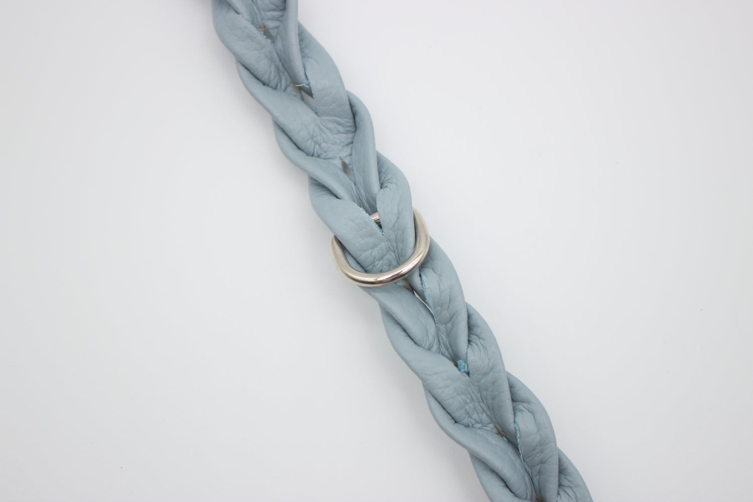 FinestPaw_Halsband_Vollgeflochten_hellblau_xs_silber_dring