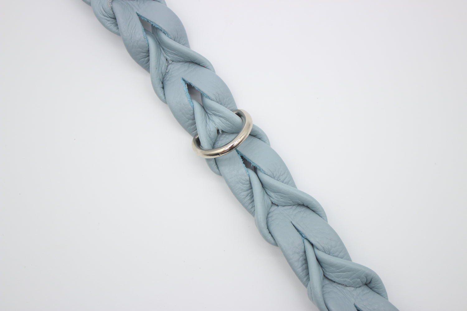 FinestPaw_Halsband_Vollgeflochten_hellblau_xxl_silber_dring