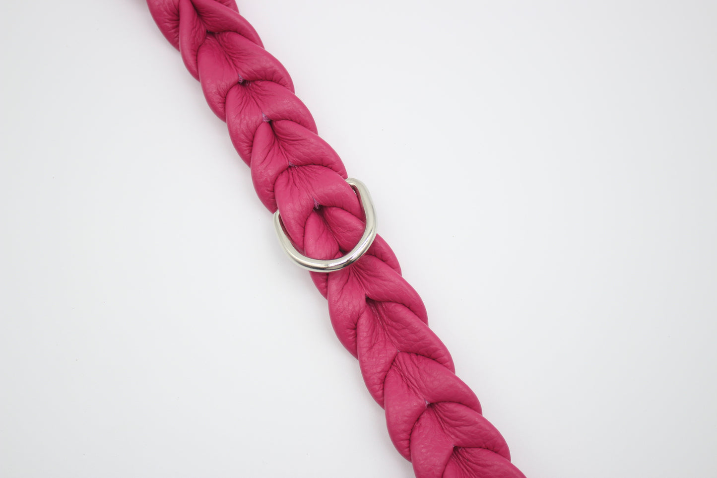 FinestPaw_Halsband_Vollgeflochten_pink_all_silber_dring