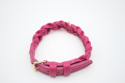 FinestPaw_Halsband_Vollgeflochten_pink_m_all_oben