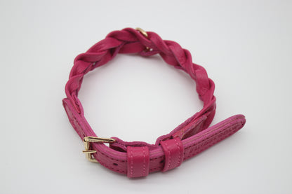 FinestPaw_Halsband_Vollgeflochten_pink_xs_all_oben