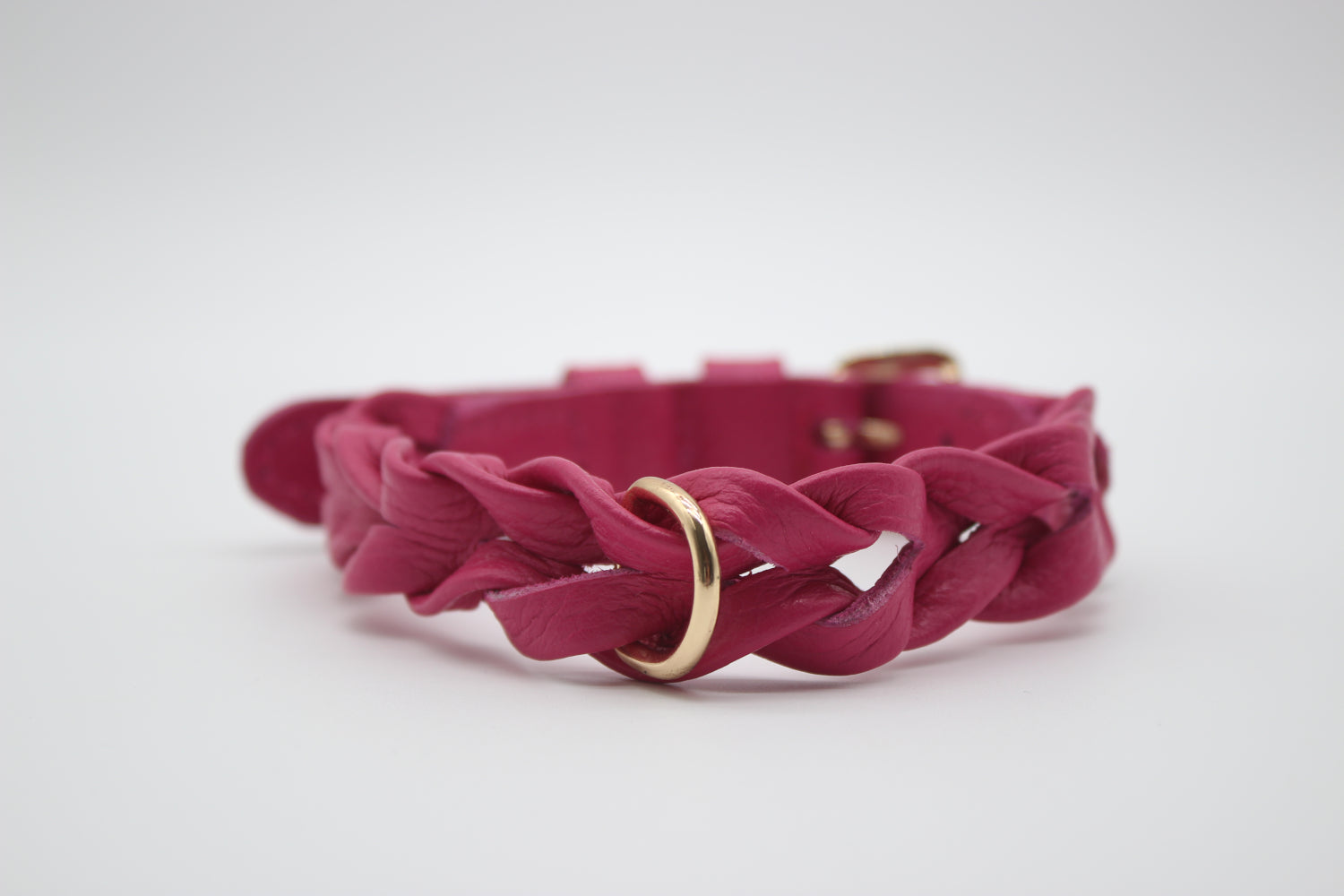 FinestPaw_Halsband_Vollgeflochten_pink_xs_gold_back
