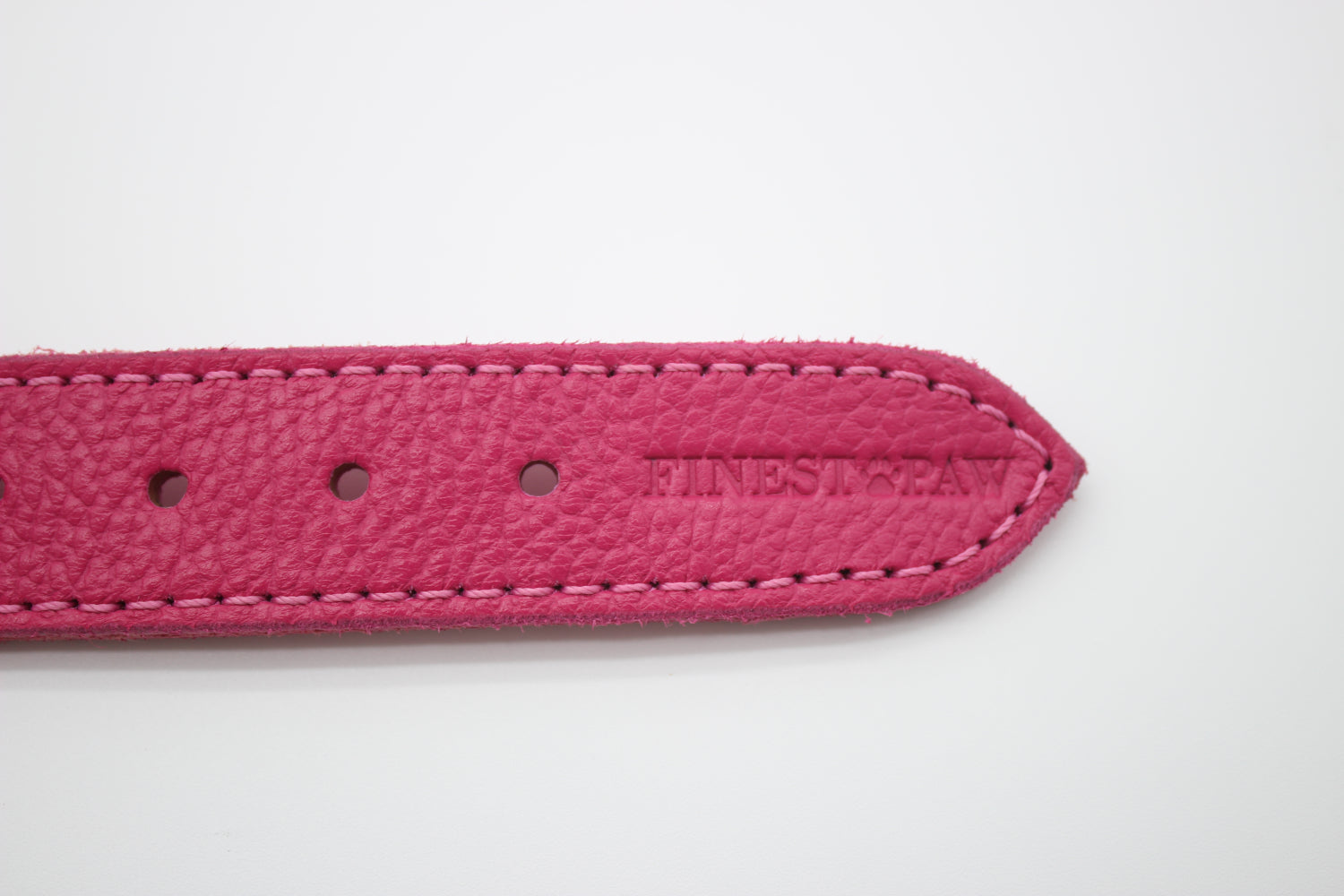 FinestPaw_Halsband_Vollgeflochten_pink_xxl_all_logo