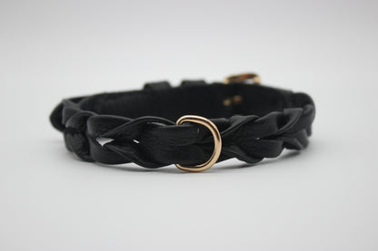 FinestPaw_Halsband_Vollgeflochten_schwarz_m_gold_back
