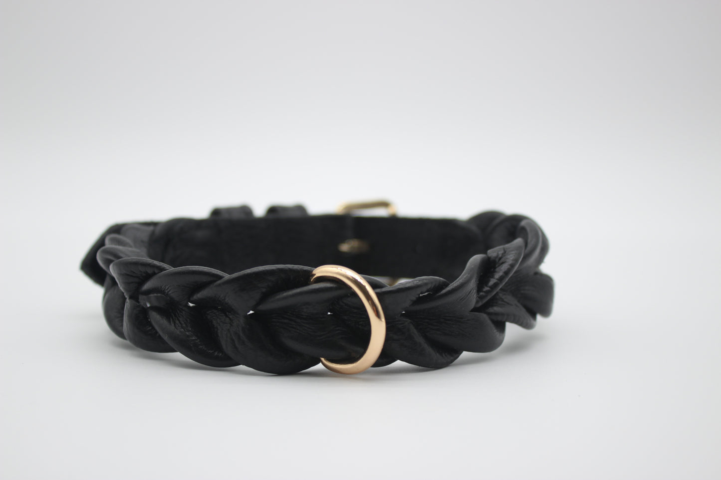FinestPaw_Halsband_Vollgeflochten_schwarz_xs_gold_back