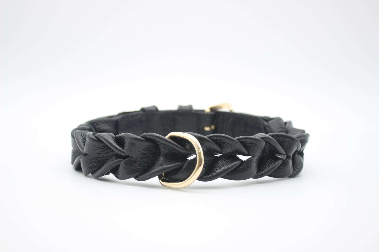 FinestPaw_Halsband_Vollgeflochten_schwarz_xxl_gold_back