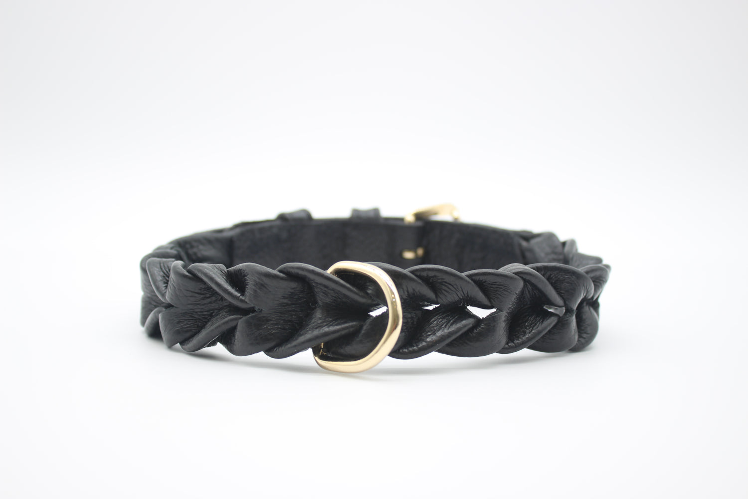 FinestPaw_Halsband_Vollgeflochten_schwarz_xxl_gold_back