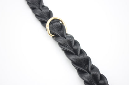FinestPaw_Halsband_Vollgeflochten_schwarz_xxl_gold_dring