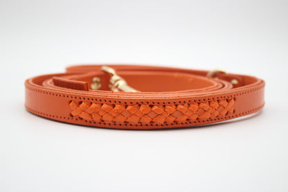 FinestPaw_Leine_Flechtkunst_Fuehrleine_papaya_all_2.0cm_all_logo