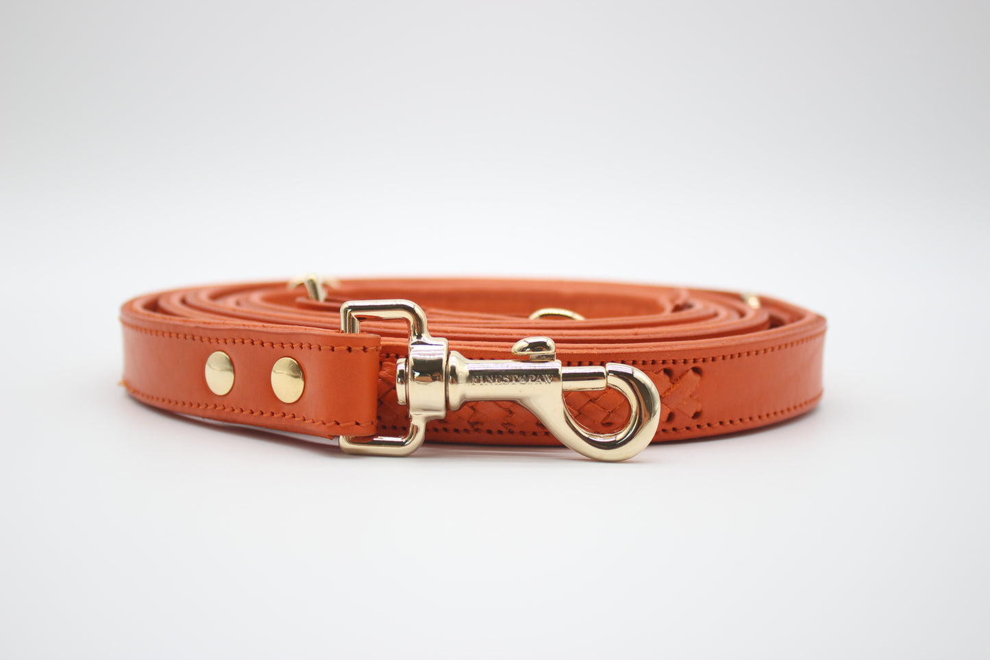 FinestPaw_Leine_Flechtkunst_Fuehrleine_papaya_all_all_all_front