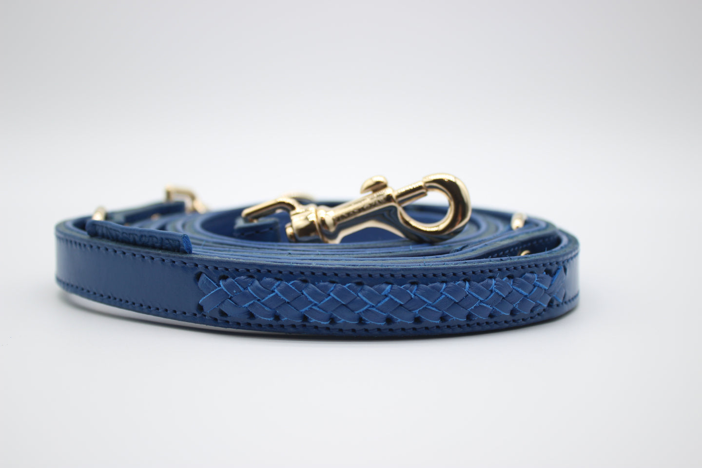 Flechtkunst Führleine Royal-Blau