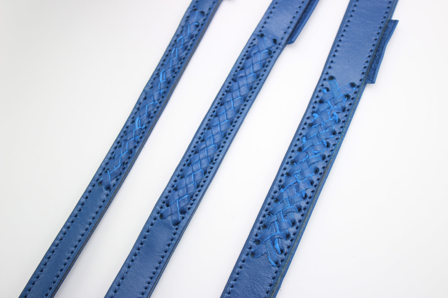 Flechtkunst Führleine Royal-Blau