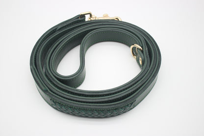 FinestPaw_Leine_Flechtkunst_Kurzleine_fichte_all_all_gold_oben