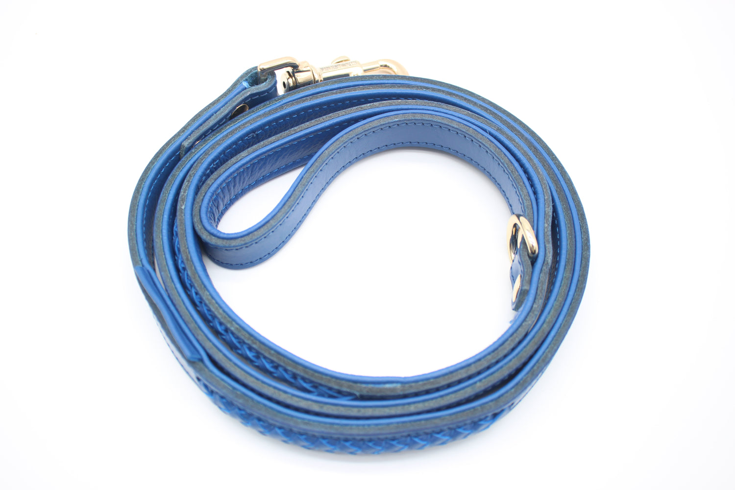 FinestPaw_Leine_Flechtkunst_Kurzleine_royalblau_all_all_gold_oben