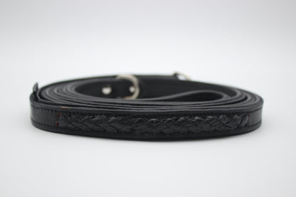 FinestPaw_Leine_Flechtkunst_Kurzleine_schwarz_all_2.0cm_all_logo