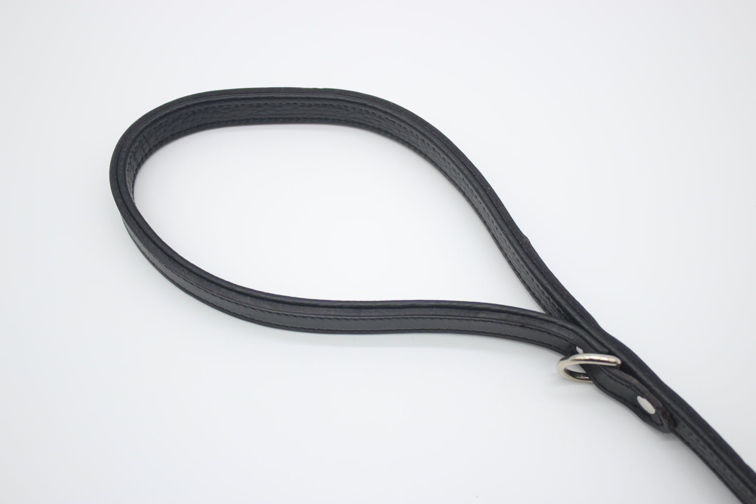 FinestPaw_Leine_Flechtkunst_Kurzleine_schwarz_all_2.0cm_silber_handschlaufe