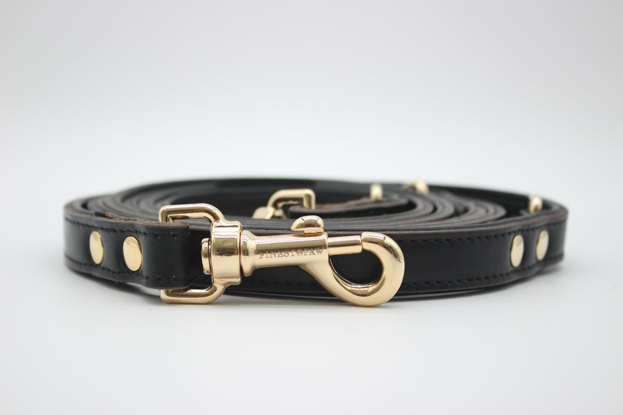 FinestPaw_Leine_Klassik_Premium_Fuehrleine_schwarz_all_all_gold_front