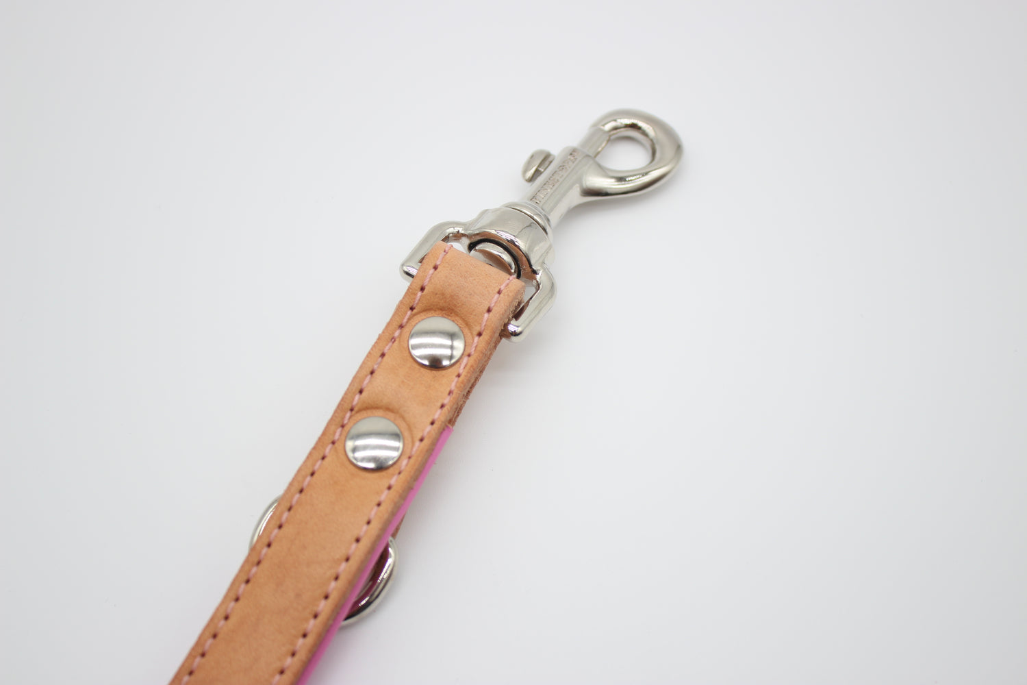 FinestPaw_Leine_Soft_Komfort_Fuehrleine_beige-rosa_all_all_silber_karabiner