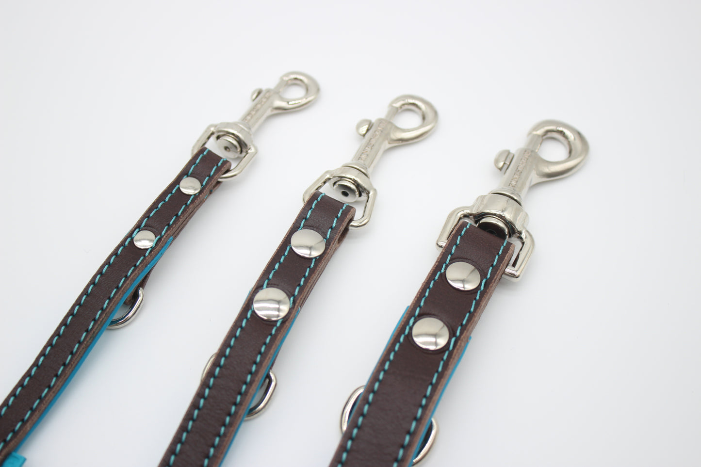 FinestPaw_Leine_Soft_Komfort_Fuehrleine_braun-tuerkis_all_all_silber_3karabiner