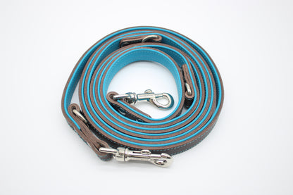 FinestPaw_Leine_Soft_Komfort_Fuehrleine_braun-tuerkis_all_all_silber_gerollt