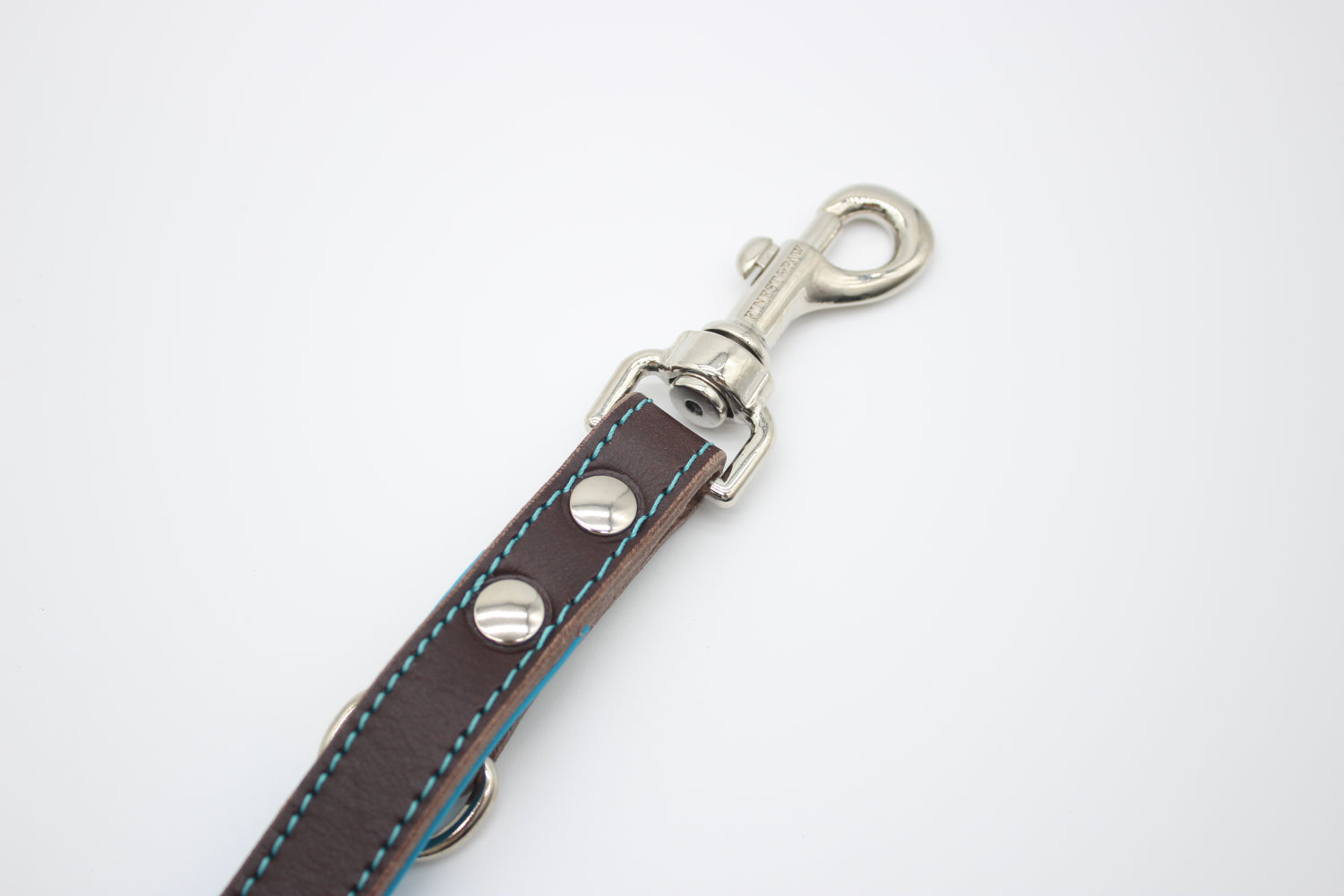 FinestPaw_Leine_Soft_Komfort_Fuehrleine_braun-tuerkis_all_all_silber_karabiner