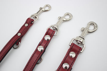 FinestPaw_Leine_Soft_Komfort_Fuehrleine_rot-schwarz_all_all_silber_3karabiner