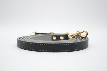 FinestPaw_Leine_Soft_Komfort_Fuehrleine_schwarz-grau_all_2.0cm_all_logo