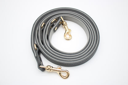 FinestPaw_Leine_Soft_Komfort_Fuehrleine_schwarz-grau_all_all_gold_gerollt