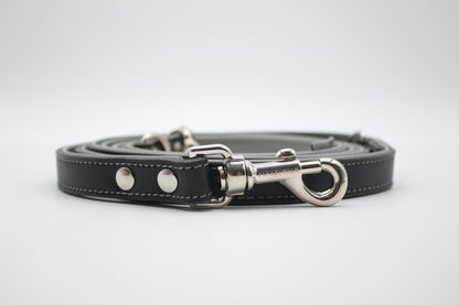 FinestPaw_Leine_Soft_Komfort_Fuehrleine_schwarz-grau_all_all_silber_front