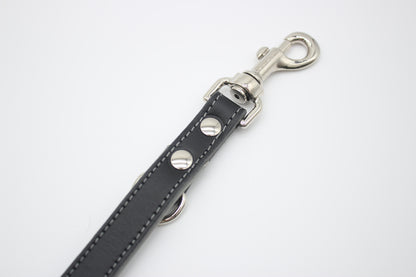 FinestPaw_Leine_Soft_Komfort_Fuehrleine_schwarz-grau_all_all_silber_karabiner