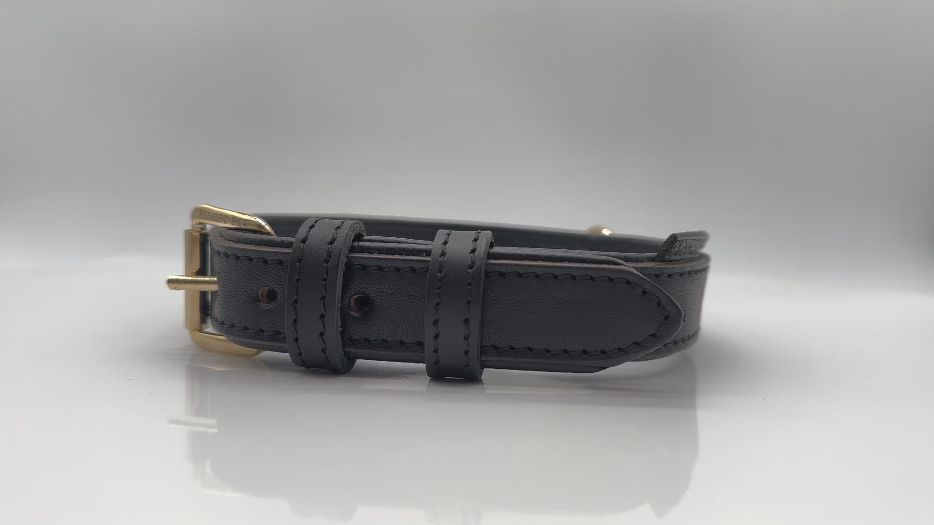 FinestPaw_Halsband_Klassik_Premium_schwarz_all_gold_video1